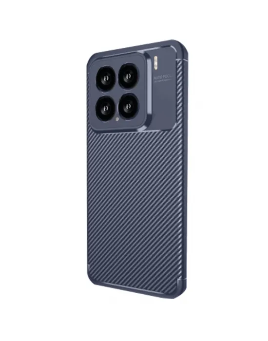 Xiaomi Mi 15 Kılıf Auto Focus Karbon Kapak - Lacivert