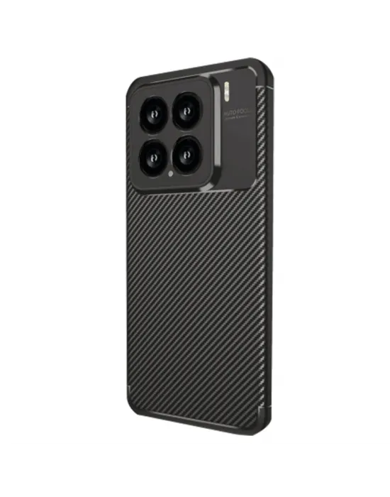 Xiaomi Mi 15 Kılıf Auto Focus Karbon Kapak - Siyah