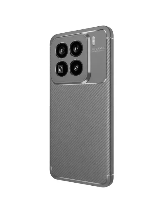 Xiaomi Mi 15 Pro Kılıf Auto Focus Karbon Kapak - Gri