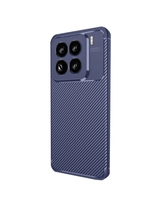 Xiaomi Mi 15 Pro Kılıf Auto Focus Karbon Kapak - Lacivert