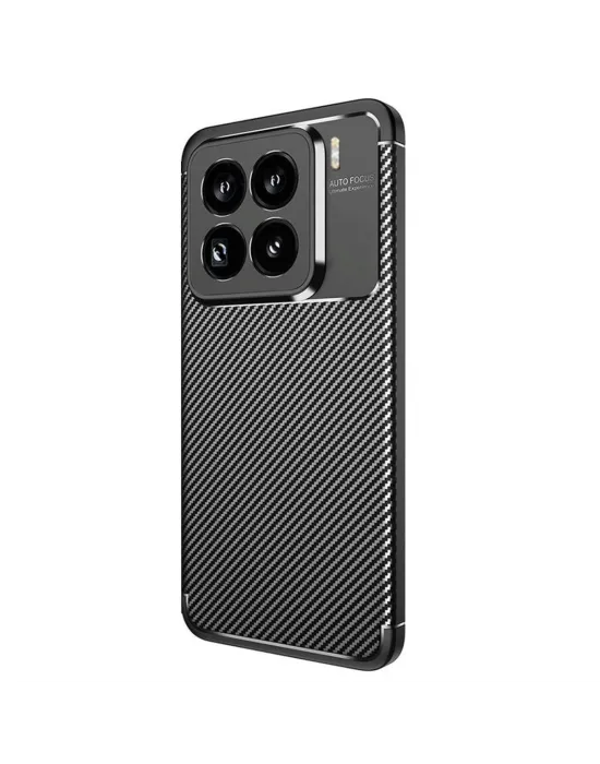 Xiaomi Mi 15 Pro Kılıf Auto Focus Karbon Kapak - Siyah