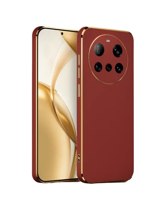 Xiaomi Mi 15 Ultra Kılıf Volet Silikon - Kırmızı