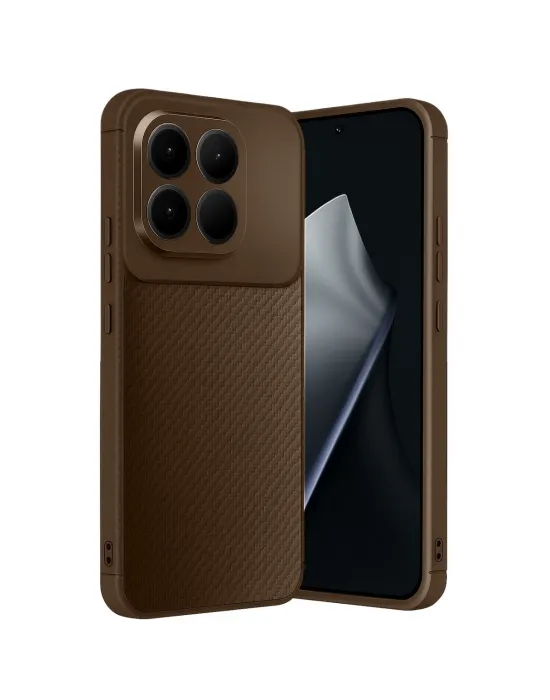Xiaomi Mi 15t Auto Focus Karbon Kapak - Kahverengi