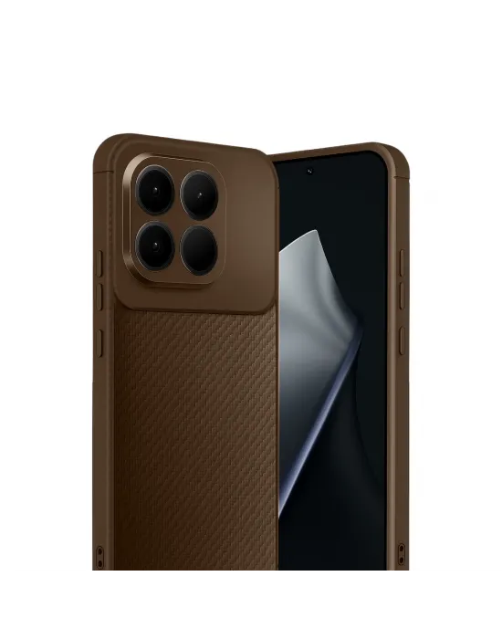 Xiaomi Mi 15t Auto Focus Karbon Kapak - Kahverengi