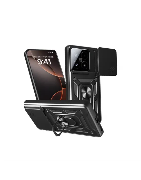 Xiaomi Mi 15t Pars Lens Yüzüklü Silikon - Siyah