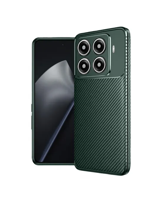Xiaomi Mi 15t Pro Auto Focus Karbon Kapak - Koyu Yeşil