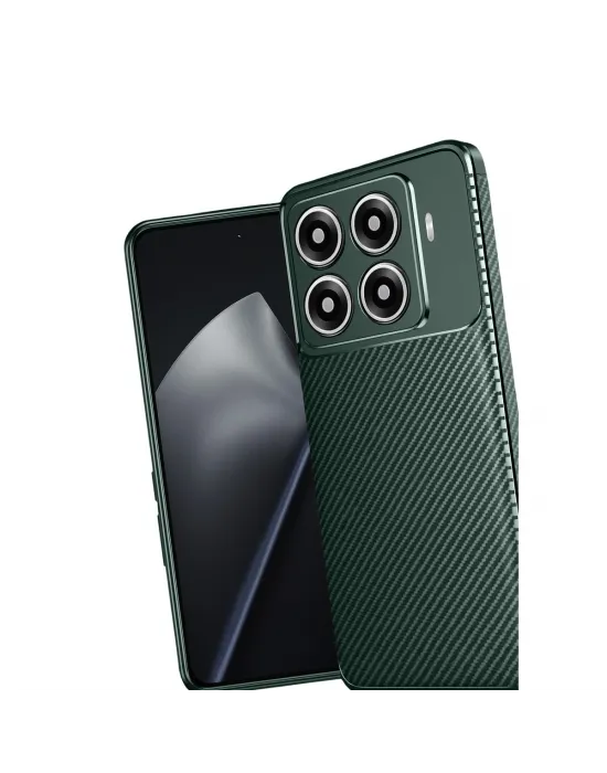 Xiaomi Mi 15t Pro Auto Focus Karbon Kapak - Koyu Yeşil