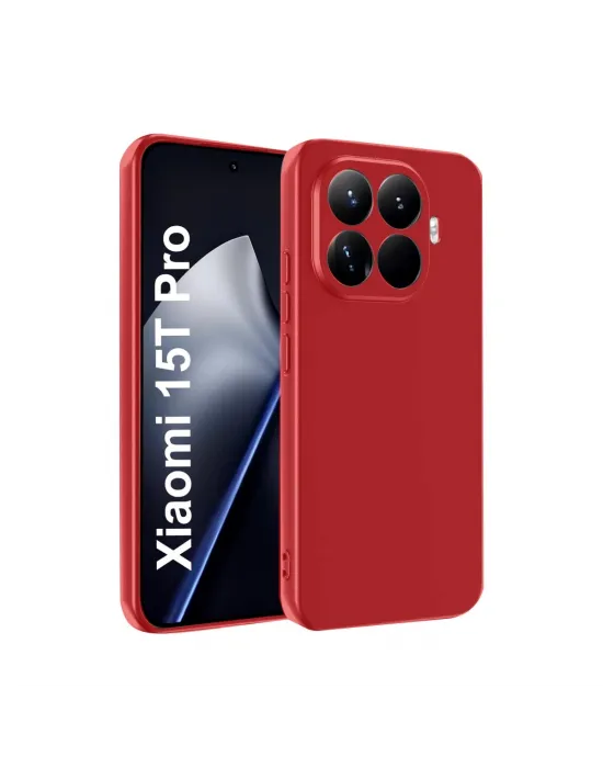 Xiaomi Mi 15t Pro First Silikon - Kırmızı
