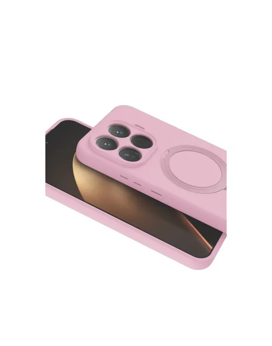 Xiaomi Mi 15t Pro Regal Magsafe Standlı Kapak - Açık Pembe