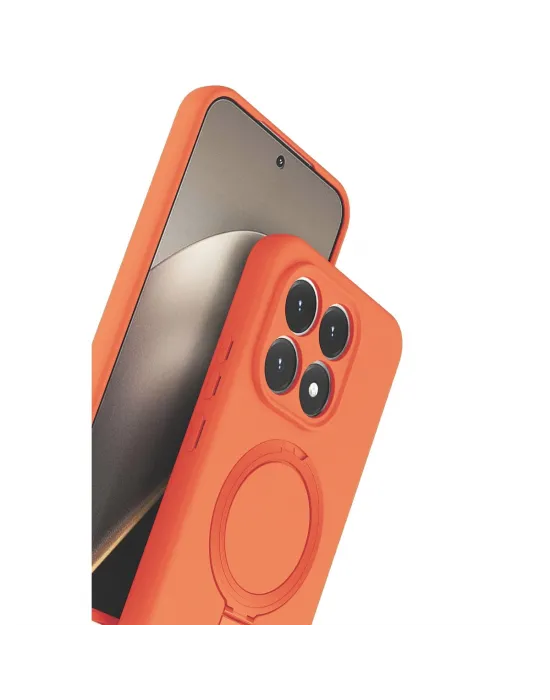 Xiaomi Mi 15t Regal Magsafe Standlı Kapak - Turuncu