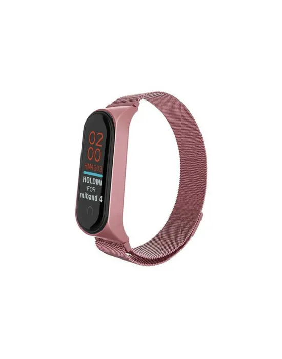 Xiaomi Mi Band 4 Metal Mıknatıslı Kordon (saat Değildir) - Rose