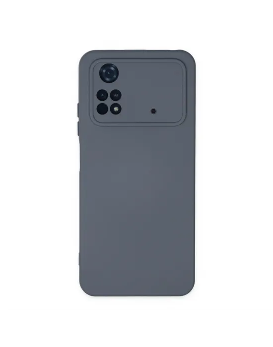Xiaomi Poco M4 Pro 4g Kılıf Nano İçi Kadife Silikon - Gri