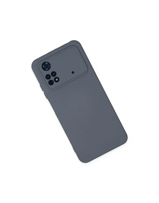 Xiaomi Poco M4 Pro 4g Kılıf Nano İçi Kadife Silikon - Gri