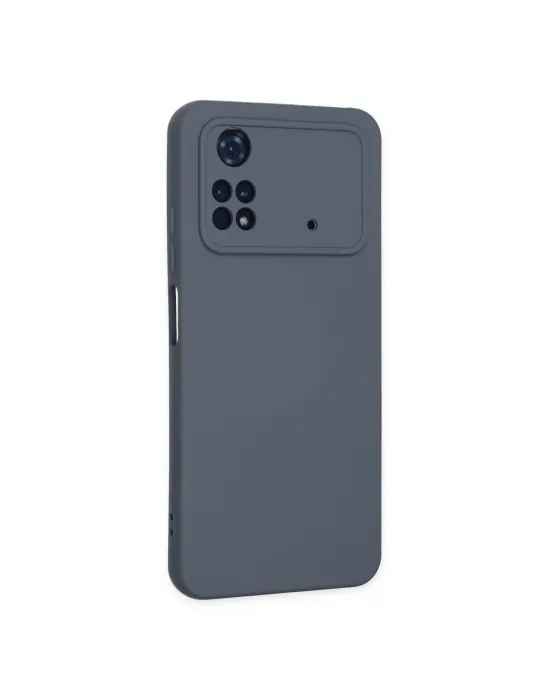 Xiaomi Poco M4 Pro 4g Kılıf Nano İçi Kadife Silikon - Gri