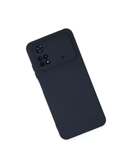 Xiaomi Poco M4 Pro 4g Kılıf Nano İçi Kadife Silikon - Lacivert