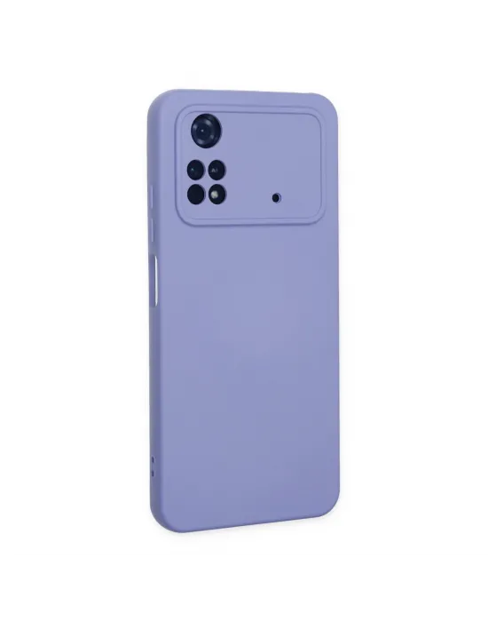 Xiaomi Poco M4 Pro 4g Kılıf Nano İçi Kadife Silikon - Lila