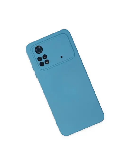Xiaomi Poco M4 Pro 4g Kılıf Nano İçi Kadife Silikon - Mavi