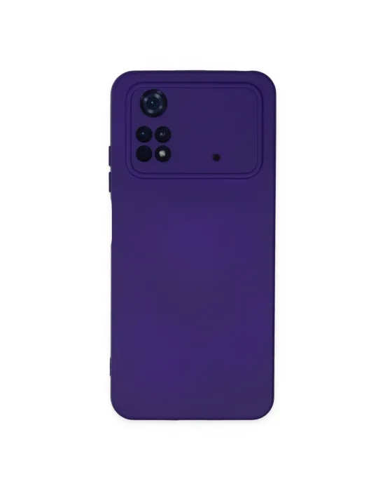Xiaomi Poco M4 Pro 4g Kılıf Nano İçi Kadife Silikon - Mor