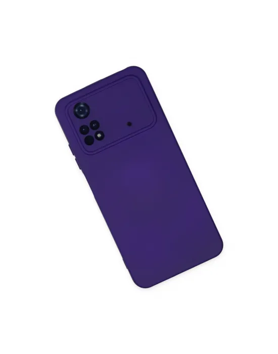 Xiaomi Poco M4 Pro 4g Kılıf Nano İçi Kadife Silikon - Mor