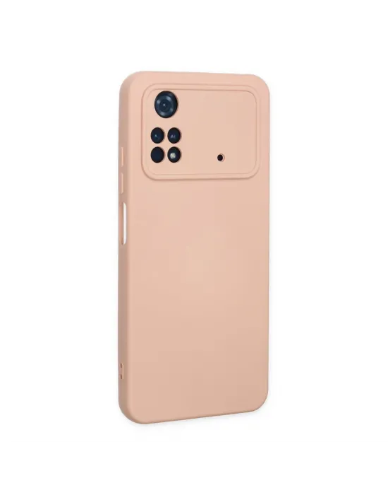 Xiaomi Poco M4 Pro 4g Kılıf Nano İçi Kadife Silikon - Pudra