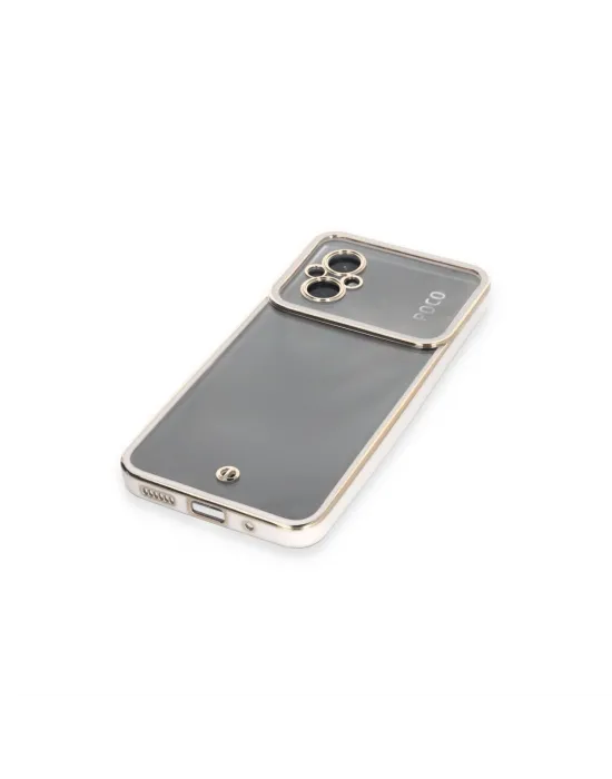Xiaomi Poco M5 Kılıf Liva Lens Silikon - Beyaz