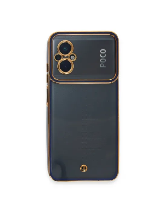 Xiaomi Poco M5 Kılıf Liva Lens Silikon - Mavi