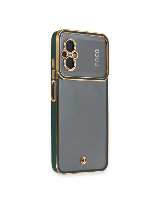 Xiaomi Poco M5 Kılıf Liva Lens Silikon - Yeşil