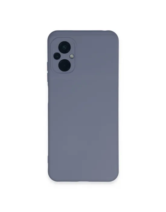 Xiaomi Poco M5 Kılıf Nano İçi Kadife Silikon - Gri