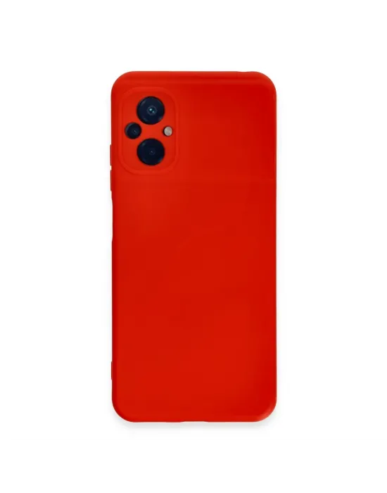 Xiaomi Poco M5 Kılıf Nano İçi Kadife Silikon - Kırmızı