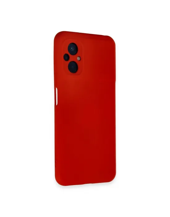 Xiaomi Poco M5 Kılıf Nano İçi Kadife Silikon - Kırmızı