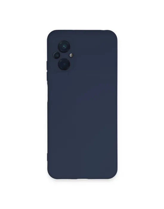 Xiaomi Poco M5 Kılıf Nano İçi Kadife Silikon - Lacivert