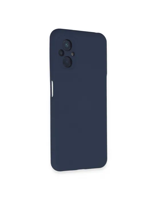 Xiaomi Poco M5 Kılıf Nano İçi Kadife Silikon - Lacivert