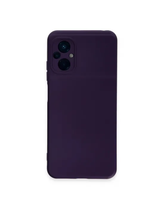 Xiaomi Poco M5 Kılıf Nano İçi Kadife Silikon - Mor