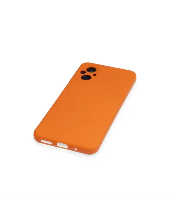 Xiaomi Poco M5 Kılıf Nano İçi Kadife Silikon - Turuncu
