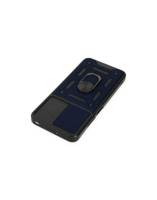 Xiaomi Poco M5 Kılıf Pars Lens Yüzüklü Silikon - Lacivert