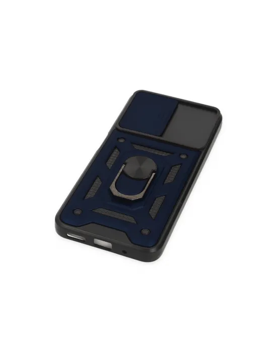 Xiaomi Poco M5 Kılıf Pars Lens Yüzüklü Silikon - Lacivert
