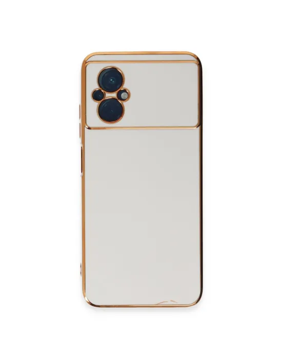 Xiaomi Poco M5 Kılıf Volet Silikon - Beyaz