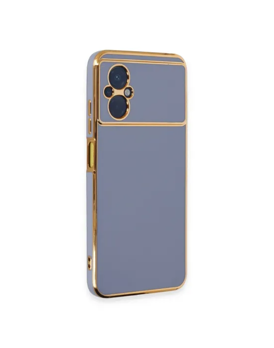 Xiaomi Poco M5 Kılıf Volet Silikon - Mavi