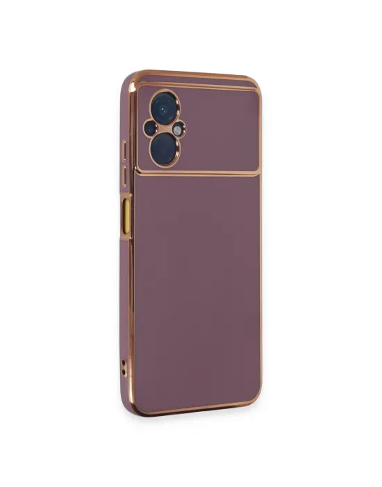Xiaomi Poco M5 Kılıf Volet Silikon - Mor