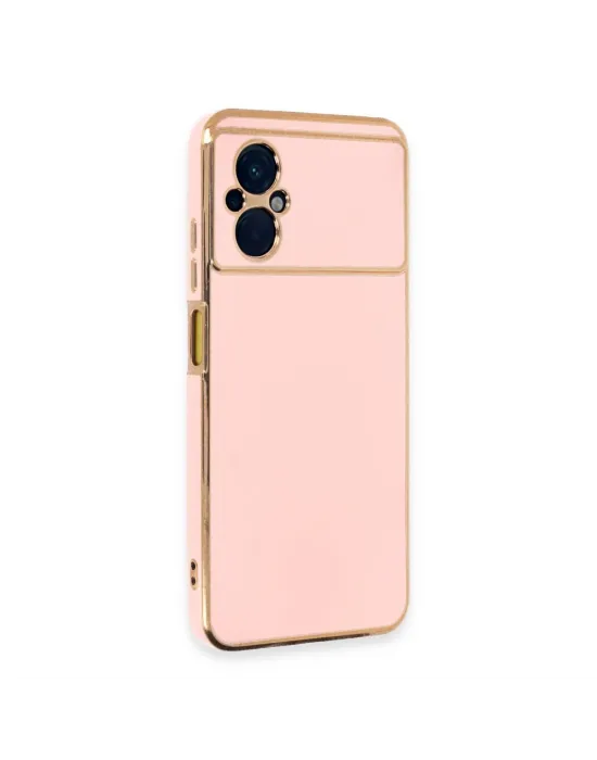 Xiaomi Poco M5 Kılıf Volet Silikon - Pembe