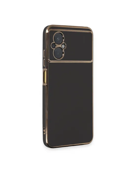 Xiaomi Poco M5 Kılıf Volet Silikon - Siyah
