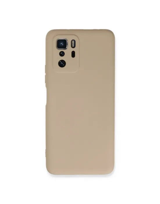 Xiaomi Poco X3 Gt Kılıf Nano İçi Kadife Silikon - Pudra