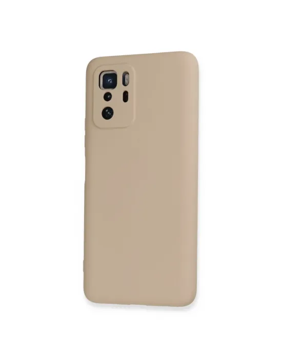 Xiaomi Poco X3 Gt Kılıf Nano İçi Kadife Silikon - Pudra
