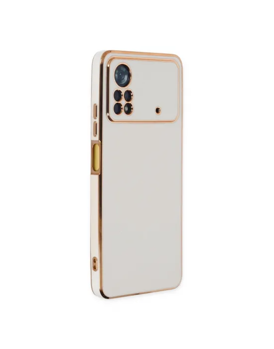 Xiaomi Poco X4 Pro 5g Kılıf Volet Silikon - Beyaz