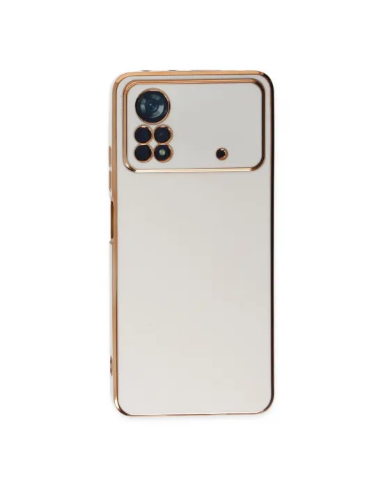 Xiaomi Poco X4 Pro 5g Kılıf Volet Silikon - Beyaz