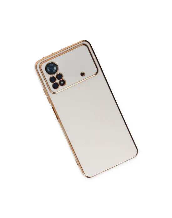 Xiaomi Poco X4 Pro 5g Kılıf Volet Silikon - Beyaz