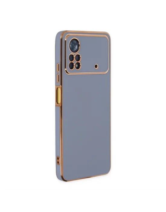 Xiaomi Poco X4 Pro 5g Kılıf Volet Silikon - Mavi
