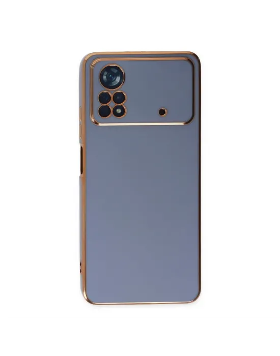 Xiaomi Poco X4 Pro 5g Kılıf Volet Silikon - Mavi