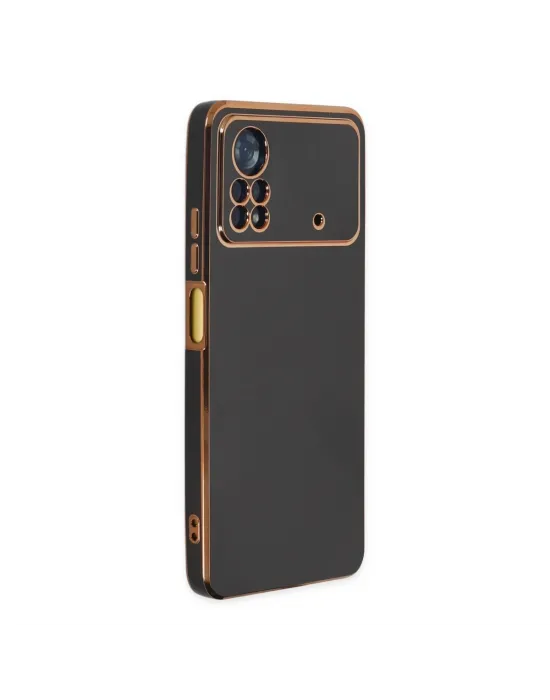 Xiaomi Poco X4 Pro 5g Kılıf Volet Silikon - Siyah