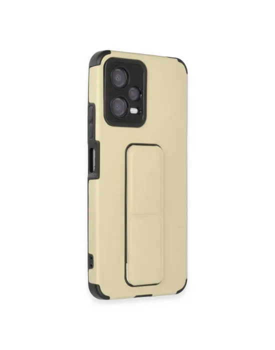 Xiaomi Poco X5 5g Kılıf Mega Standlı Silikon - Gold